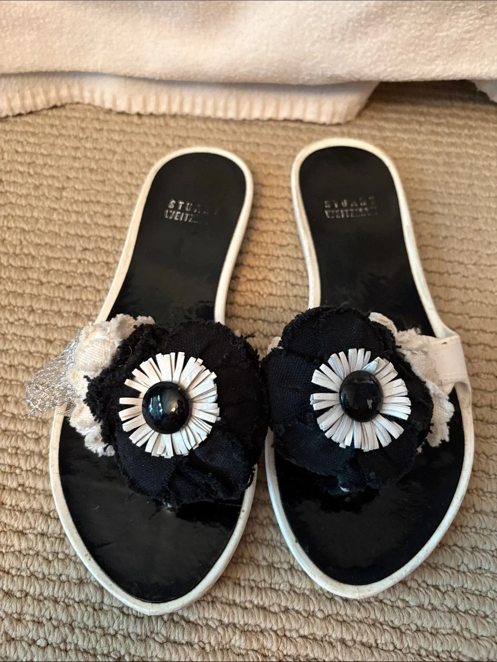Stuart Weitzman Floral Sandals